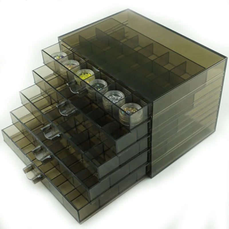 

Nail Art Storage Box Organizer Excellent Acrylic Nail Sticker Accessories Container Case Applicable For Nail Jewelry Box