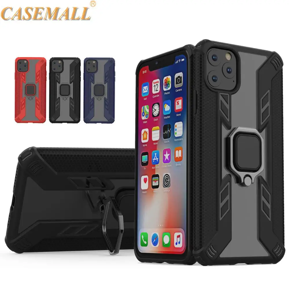 2019 новый случай для iPhone 11 Pro Max анти-амортизатор вращающийся стенд с металлическим