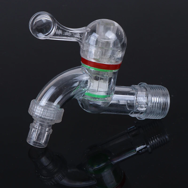 

Plastic 15mm 20mm Male Thread Faucet PC Water Tap Garden Irrigation Connector Washing Machine Water Valve Bibcocks Accessories