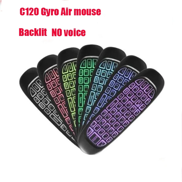 C120 голосовой пульт дистанционного управления Управление 6 Axis Gyro Air mouse QWERTY