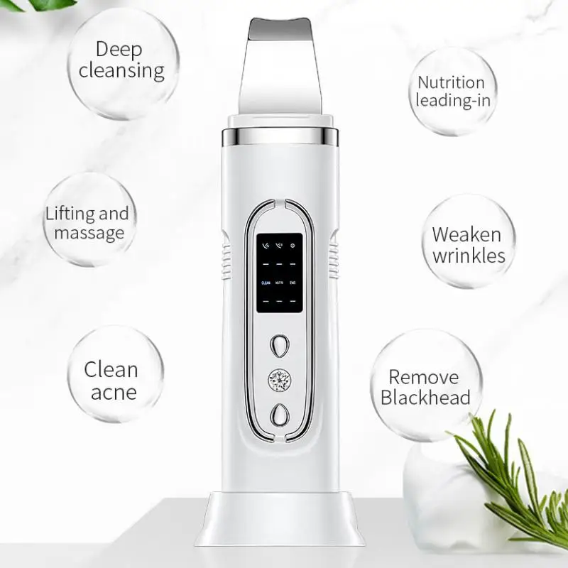 Ultrasonic Shovel Pore Cleaner Foreo Beauty Skin Care EMS Pulse Micro Electric Apparatus Belleza Facial TSLM1 | Красота и здоровье