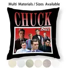 Винтажный чехол-наволочка с патроном басом в стиле 90-х, наволочка из хлопка и льна, наволочка с рисунком патрона, баса, Сплетницы, Блэра, Вальдорф