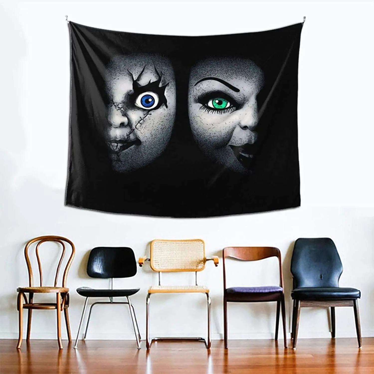 Гобелен на Хэллоуин плакат из фильма ужасы таинственный настенный подвесной