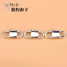 S925 Стерлинговое Серебро Простой дизайн темпераментная пружинная Пряжка Соединительная Пряжка Хвостовая Пряжка ручной работы mate