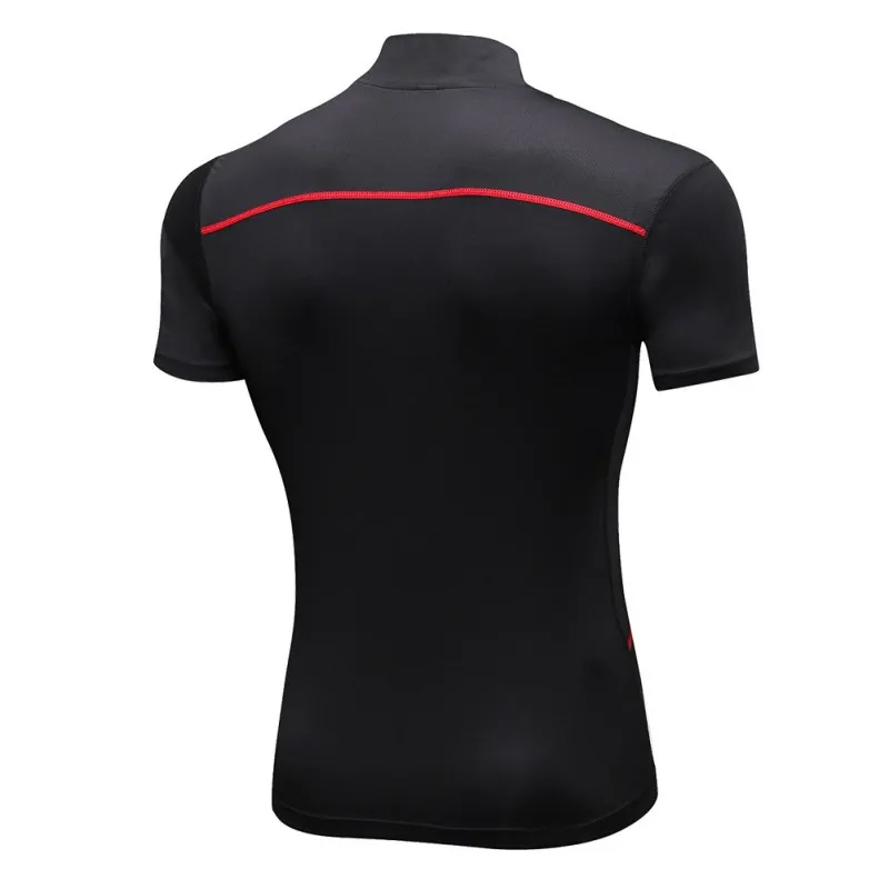 

New Men Pullover Sports running t shirts Short Sleeve Quick-drying Breathable Bottoming Shirt
