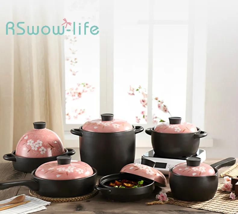 

Casserole Stew Pot Household Ceramics Special Stone Pot Heat-Resistant Household Kitchen Supplies Pots For Cooking Cookware
