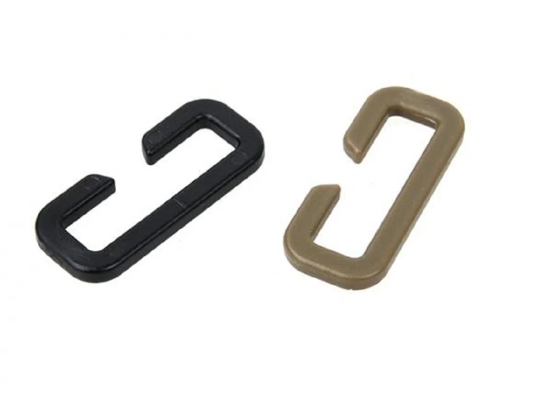 

4Pcs Tactical Vest Buckle Type C Buckle 1 inch Ribbon Adjustment Button DuPont POM Material
