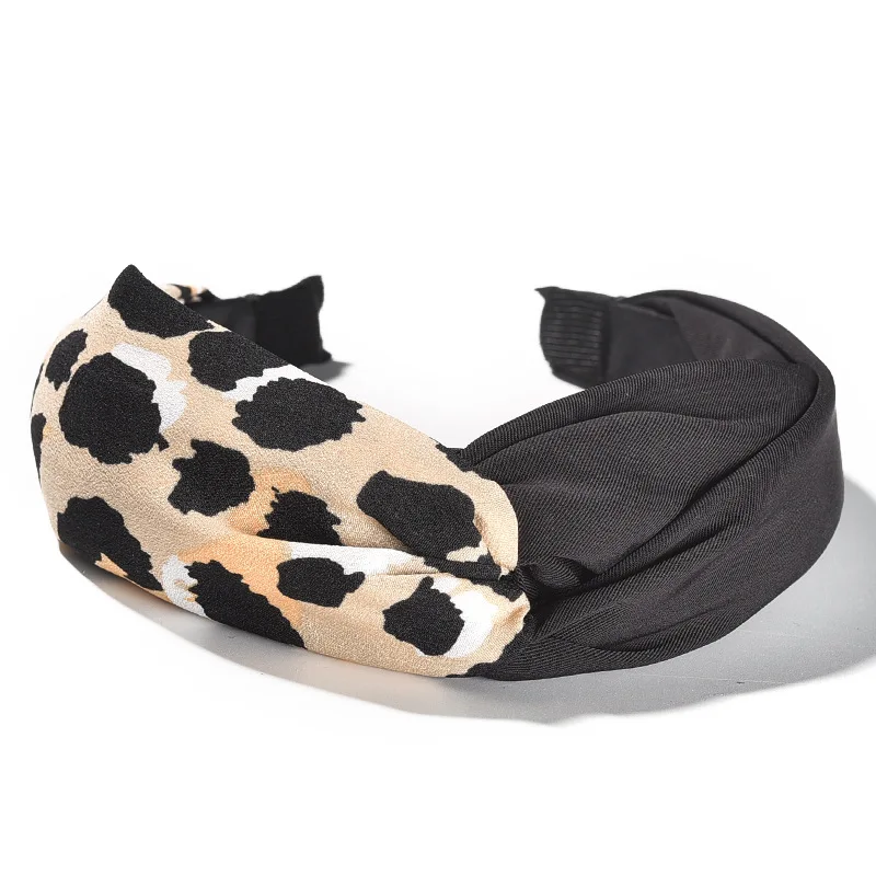 Bohemian Leopard Knot Hairband Ladies Ethnic Geometric Pattern Snake Animal Print Knotted Hair Accessories |