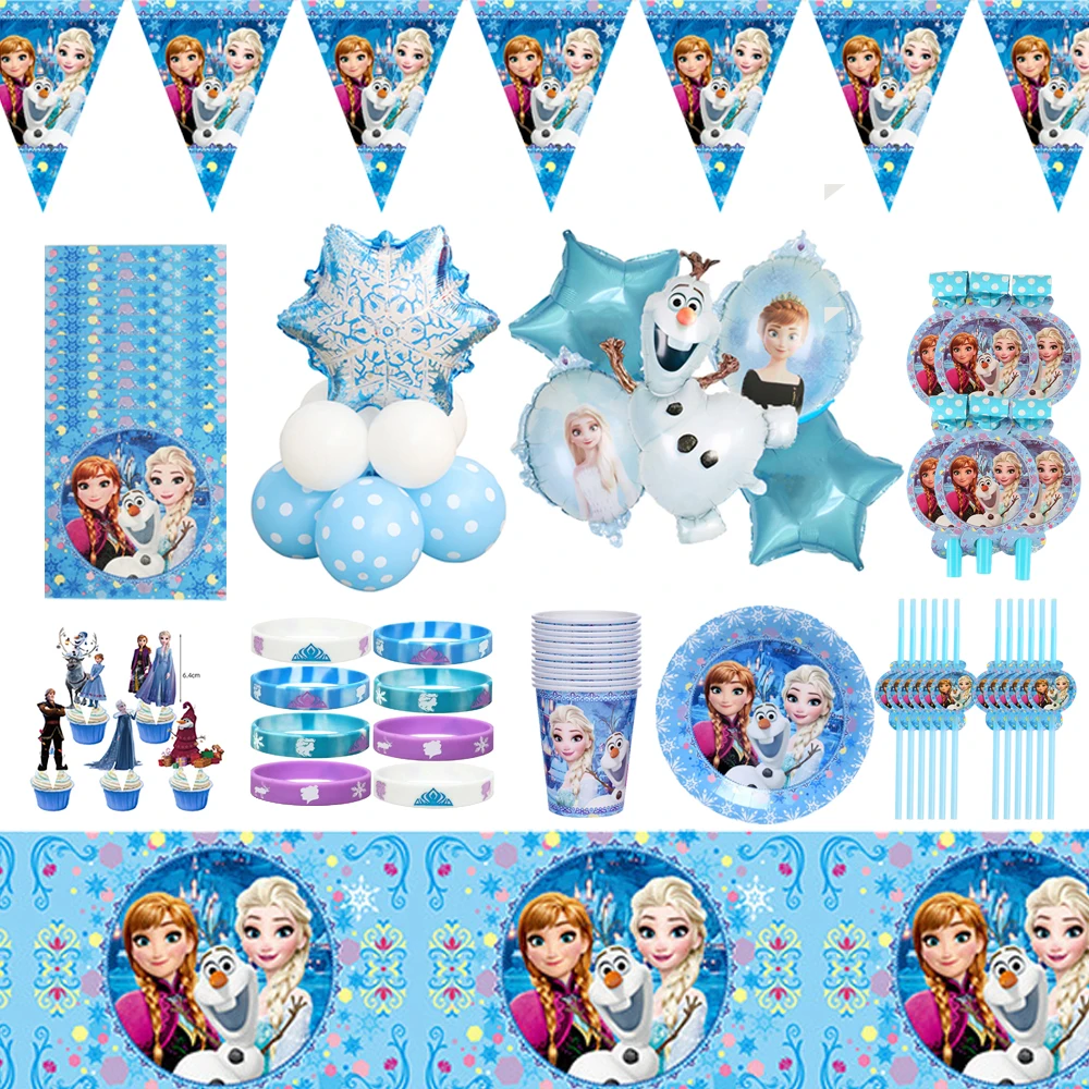 

134 шт., одноразовые детские шары «Холодное сердце»