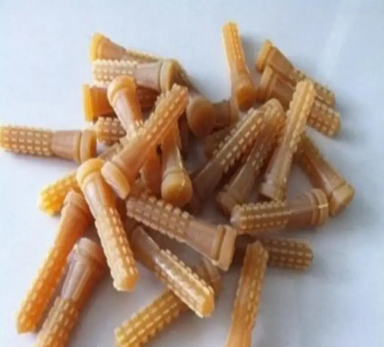 

500 pcs 9.5 cm Poultry Plucking Fingers Hair Removal Machine Glue Stick Chicken Plucker Beef tendon material corn rod