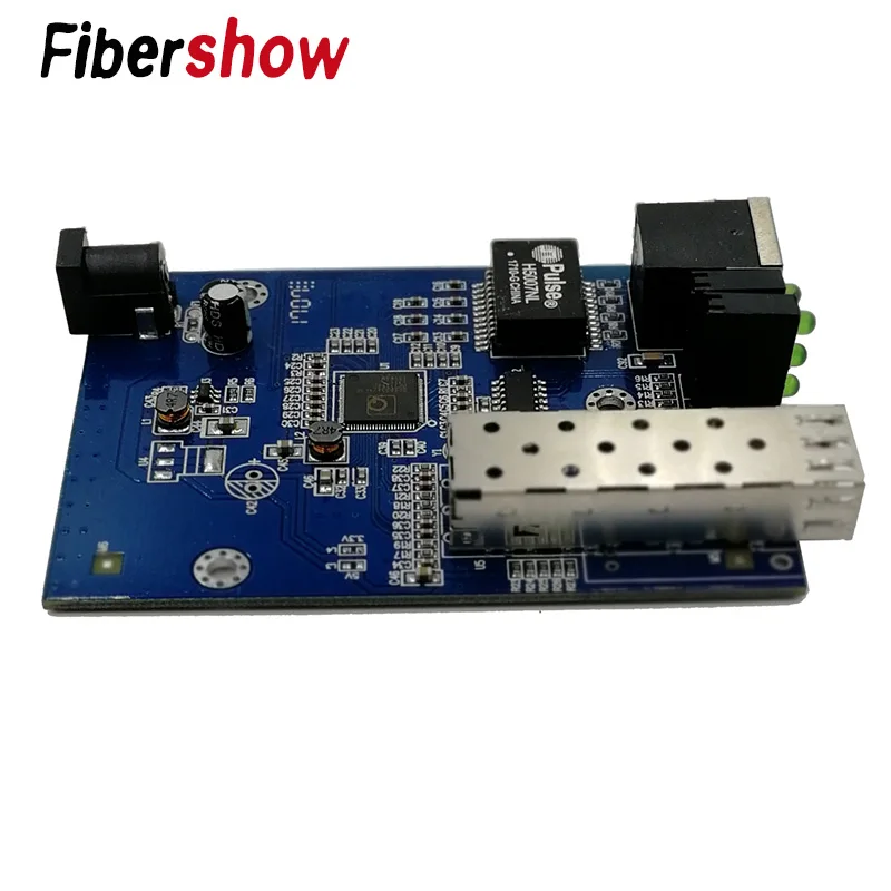 Волоконно оптический медиаконвертер 1 порт sfp до rj45 ГБ Оптический ethernet для ip