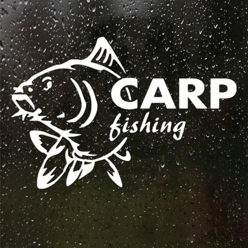 

Car Stickers Letters Carp Fishing Fun Waterproof Car Stickers Waterproof PVC Stickers for Car Stickers Accessories 20cm * 13.5cm