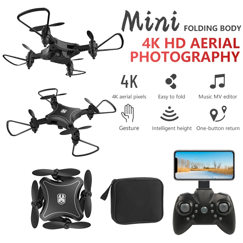 Новый KY101 WIFI FPV с широким углом 1080P 4K HD камера дроны Wifi в режиме реального времени