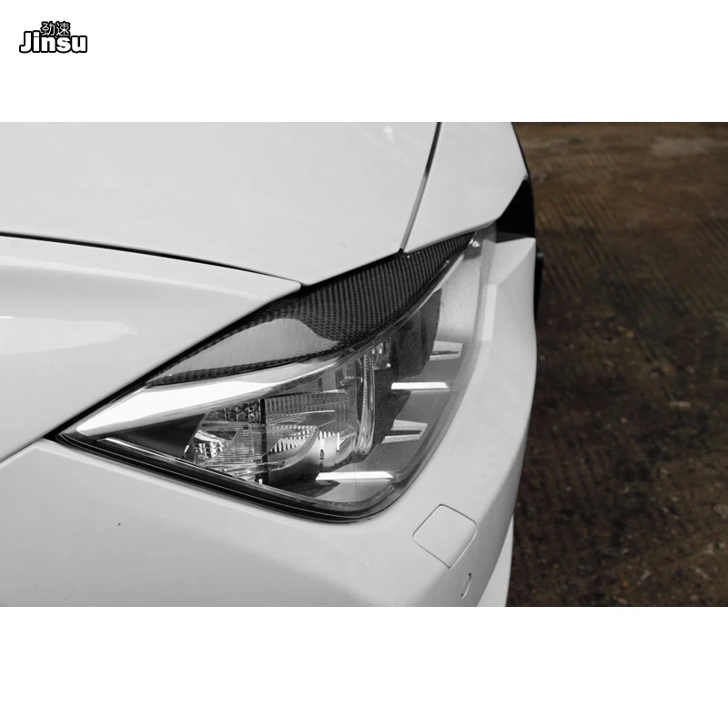 Наклейка из настоящего углеродного волокна Накладка для бровей и век крышка глаз