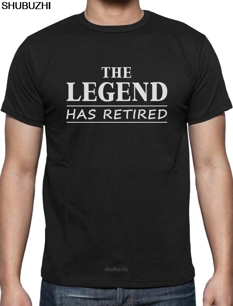 Футболка The Legend Has на пенсию отличный подарок забавная футболка для папы