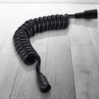 Телефонная линия, пружинный Гибкий Душевой Шланг для туалета, биде, распылитель, шланг для душа, фитинги для ванной комнаты, ABS труба 1,5 м, 2 м, 3 м