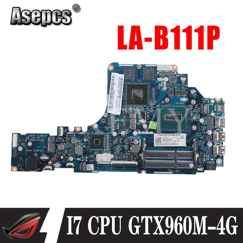 LA B111P материнская плата для ноутбука Lenovo Y50 70 оригинальная I7 4720HQ/4710HQ GTX960M