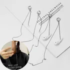 Аксессуары для наушников из нержавеющей стали против потери серьги унисекс для Airpods Pro 12 для Airpods чехол серьги