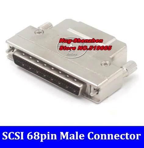 Md68m-AS SCSI соединитель железная оболочка с винтом HPDB68 68pin 68 сердечник провод штекер адаптера кабеля