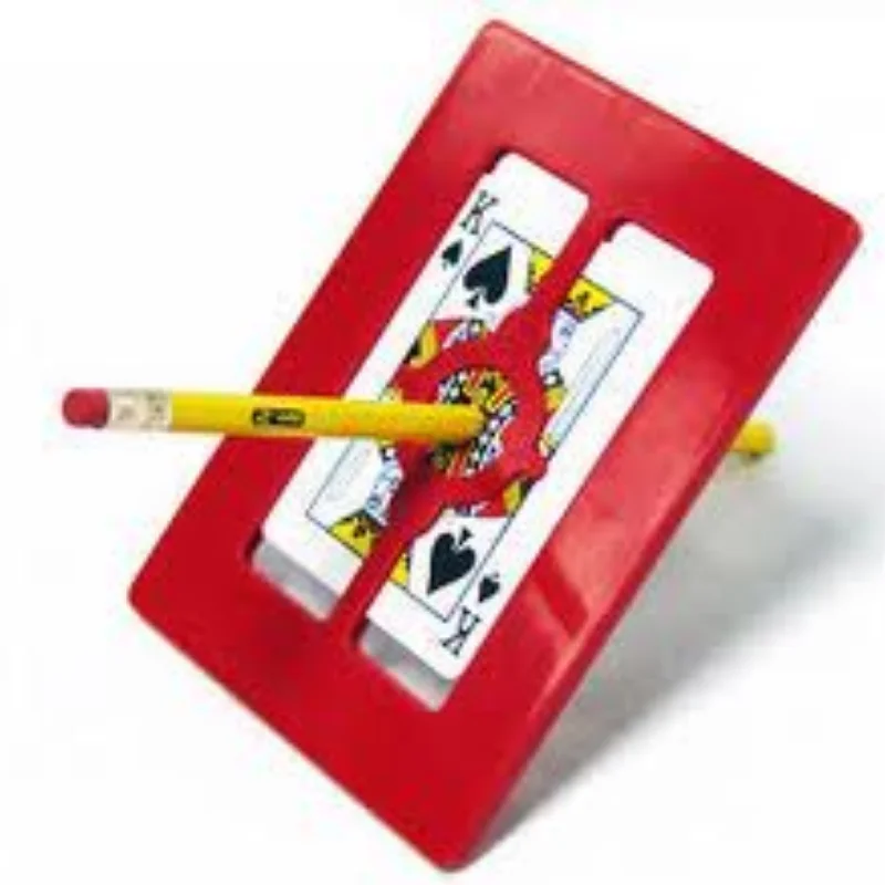 

Magic Penetration Frame Pencil Through Card and Frame Magic Tricks Magician Close Up Gimmick Props Mentalism Comedy Magie