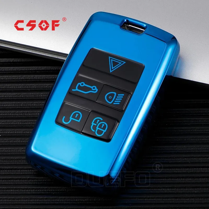 Чехол для автомобильного ключа из ТПУ Land Rover Range Evoque Discovery Sport Velar Jaguar F-Pace F-Type XE XF XJ |