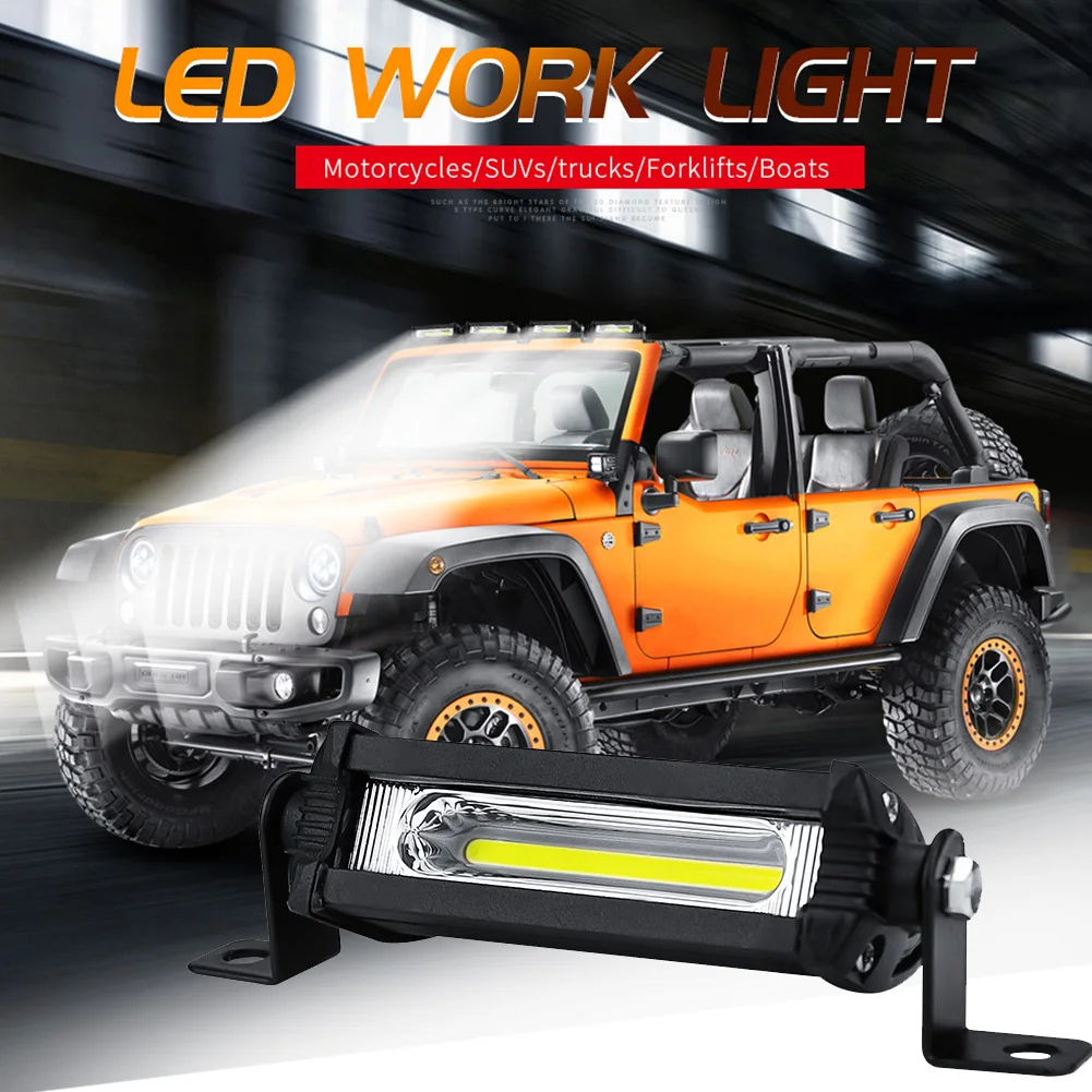 4 дюйма Универсальный 9 Вт Лодка Грузовик Водонепроницаемый COB Рабочая Лампа