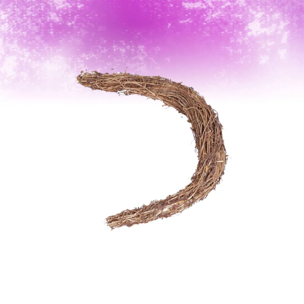 Moon Форма деревянный гирлянда поделки своими руками Настенный декор Подвеска для