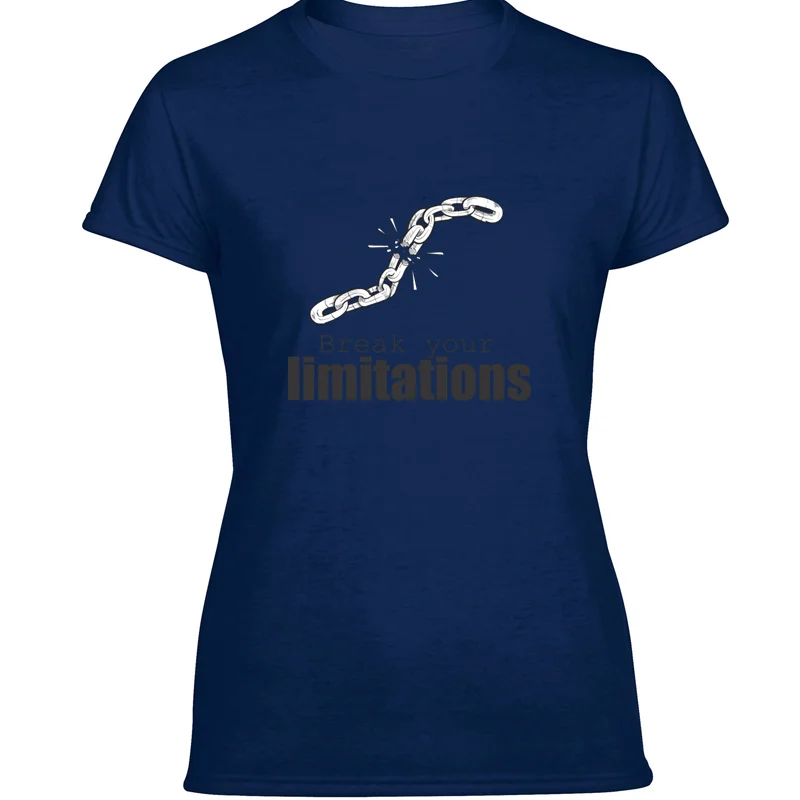 

Printed Break Yuor Limitations T-Shirt O Neck Tee Shirt Man Big Size 3xl 4xl 5xl Cotton Hiphop