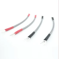 audio an vx jumper cable 25 cm hifi spade plug jumper wire 4pcs