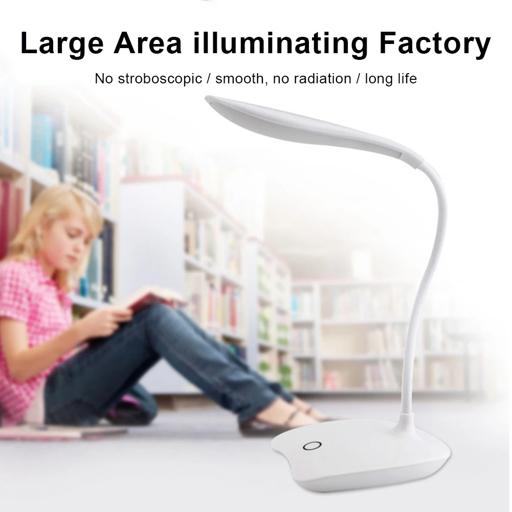 Маленькая Настольная лампа с зарядкой и защитой для глаз портативный светильник