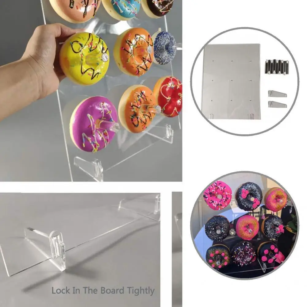 

Reliable Simple Wall Stand Doughnut Display Holder Donut Rack for Household