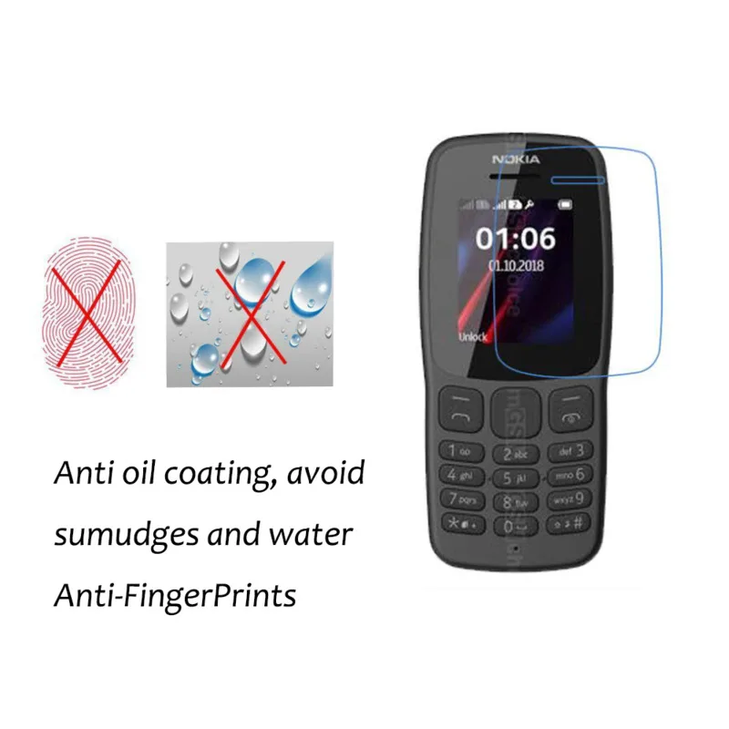 3 шт. 0 15 ММ 5H HD Взрывозащищенная ПЭТ пленка для Nokia 106 2018 защита экрана прозрачная
