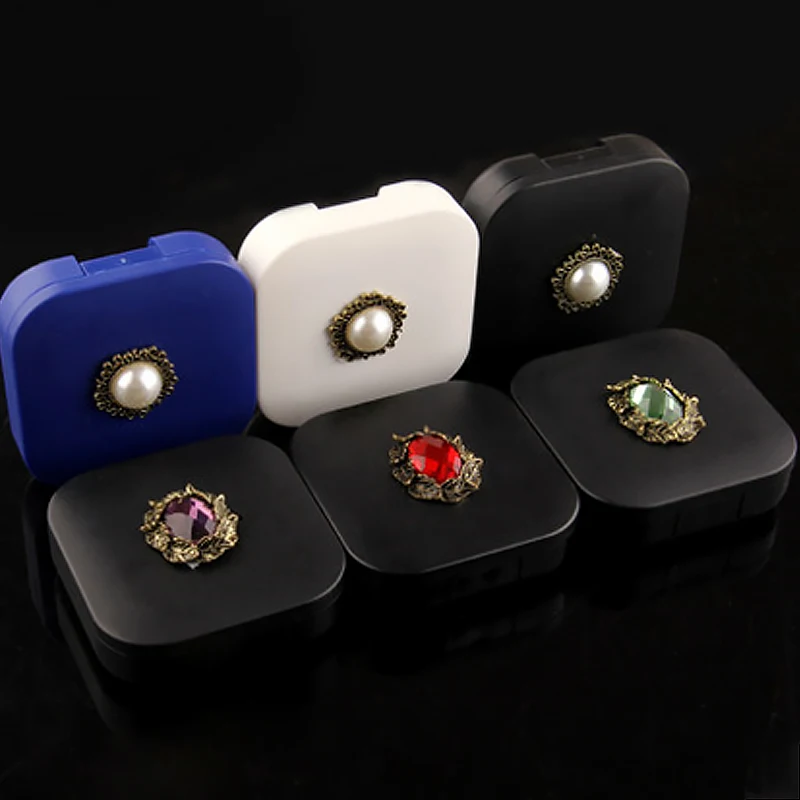 Mini Mirror Contact Lens Travel Kit Lenses Box Holder Plastic Hard Container For Case | Аксессуары для одежды