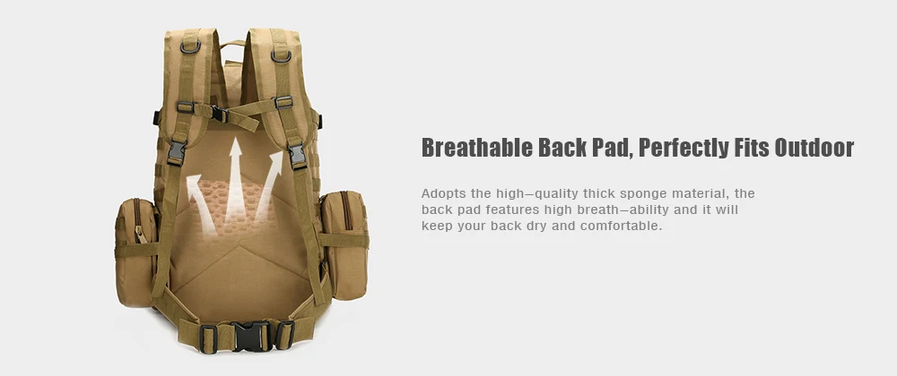 Outlife 50L Открытый Рюкзак Molle военный тактический рюкзак Спортивная Сумка Водонепроницаемый походный рюкзак для путешествий