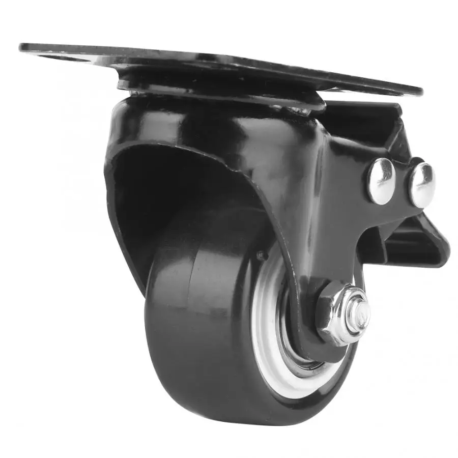 4 шт. 1 5 Дюймовый ролик колеса 360 градусов Поворотная Тележка с тормозом для