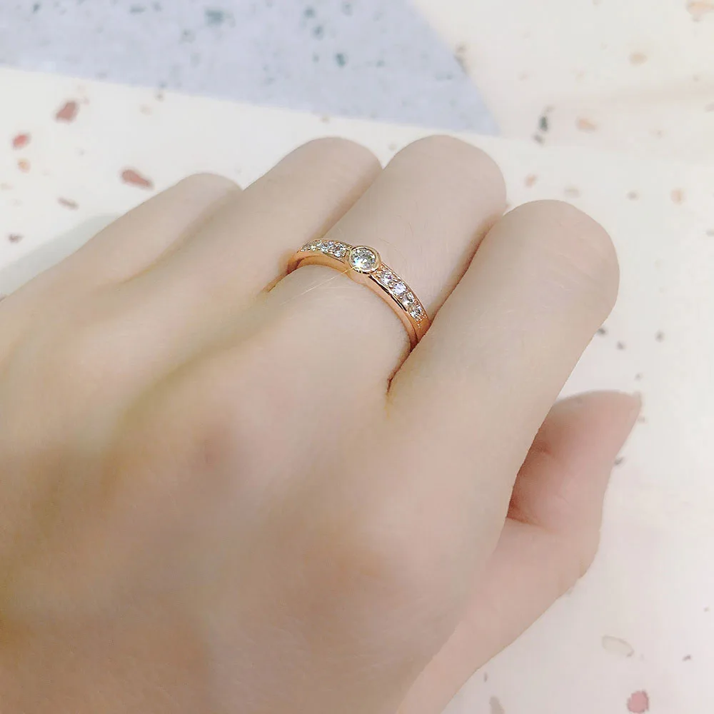 Женское кольцо из розового золота высшего класса с шипами Свадебные/обручальные