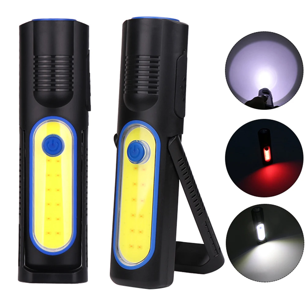 

LED Portable Auto Repair USB Charging Flashlights Shock Resistant Function Waterproof Built In Battery High Power Home Supplies
