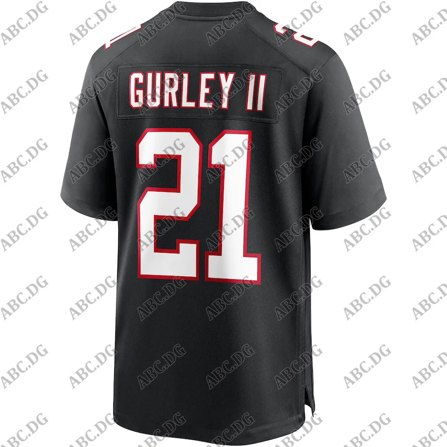 

Customized Stitch American Football Jersey Men Women Kid Youth Atlanta Todd Gurley II Black Throwback Game Jersey