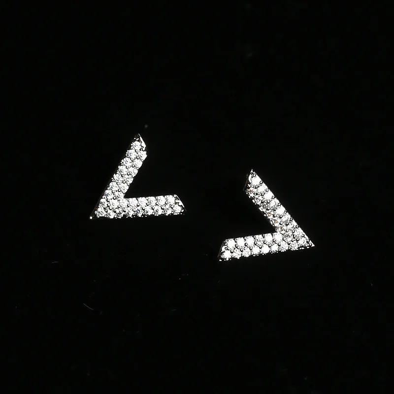 Серебро 925 ювелирные изделия стерлингового серебра серьги простота проложить