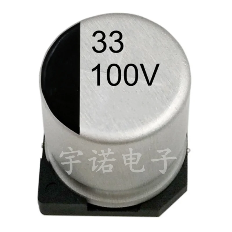 

10 шт., 100v33uf SMD, алюминиевая фотовспышка 10*10,5 SMD 33 мкФ/100V, размер электролитического конденсатора: 10x10,5 (мм)