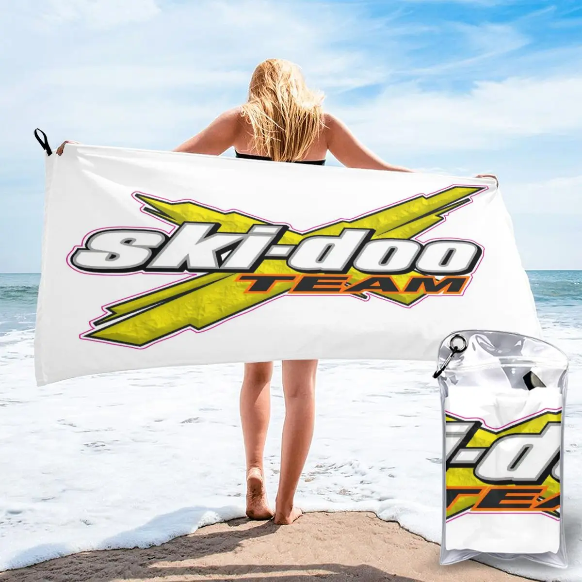 Sea Doo 1897 Большое пляжное полотенце банное s пончо на пляже махровое круглое