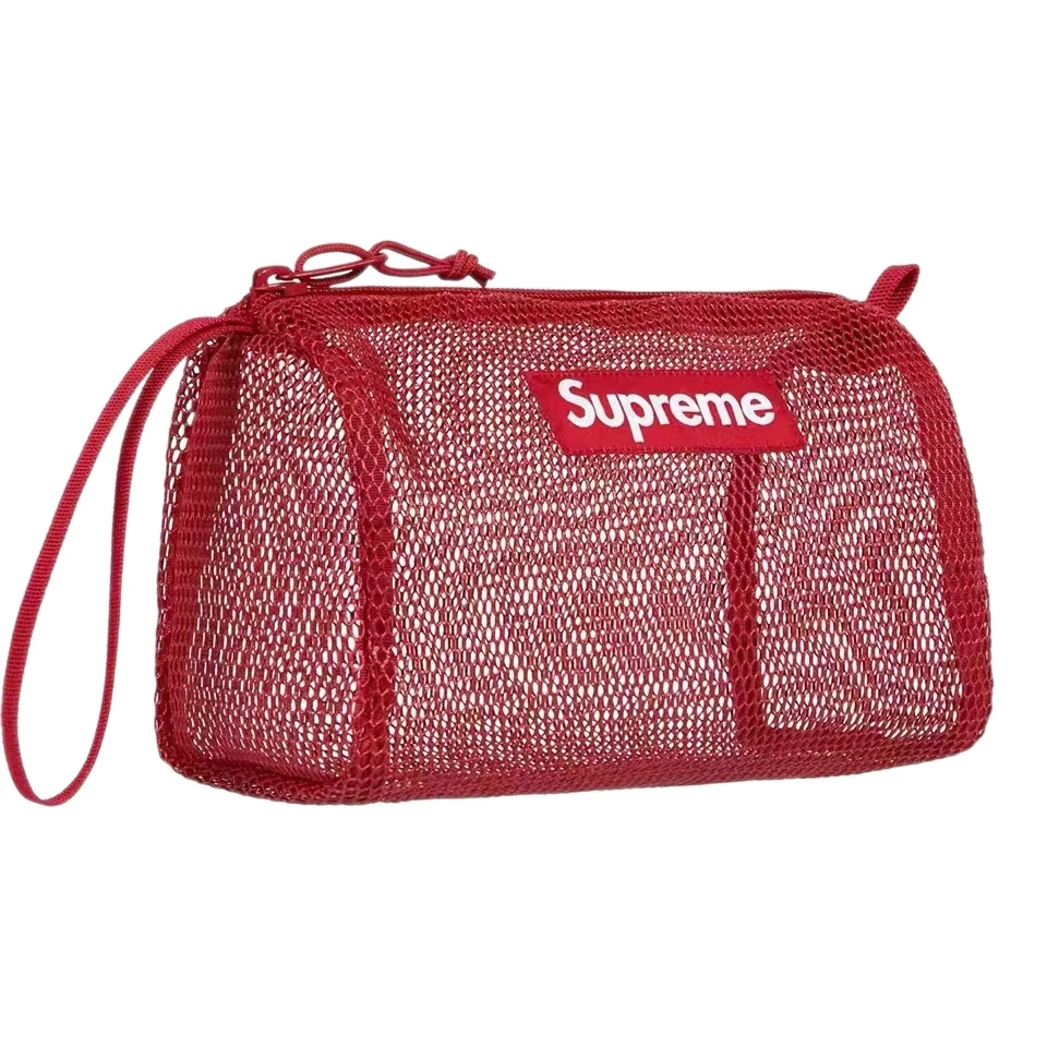 

21ssNew Style SUPREME Wash Bag, Large-capacity Storage Bag, Trendy Brand Transparent Cosmetic Bag, Cashier Bag