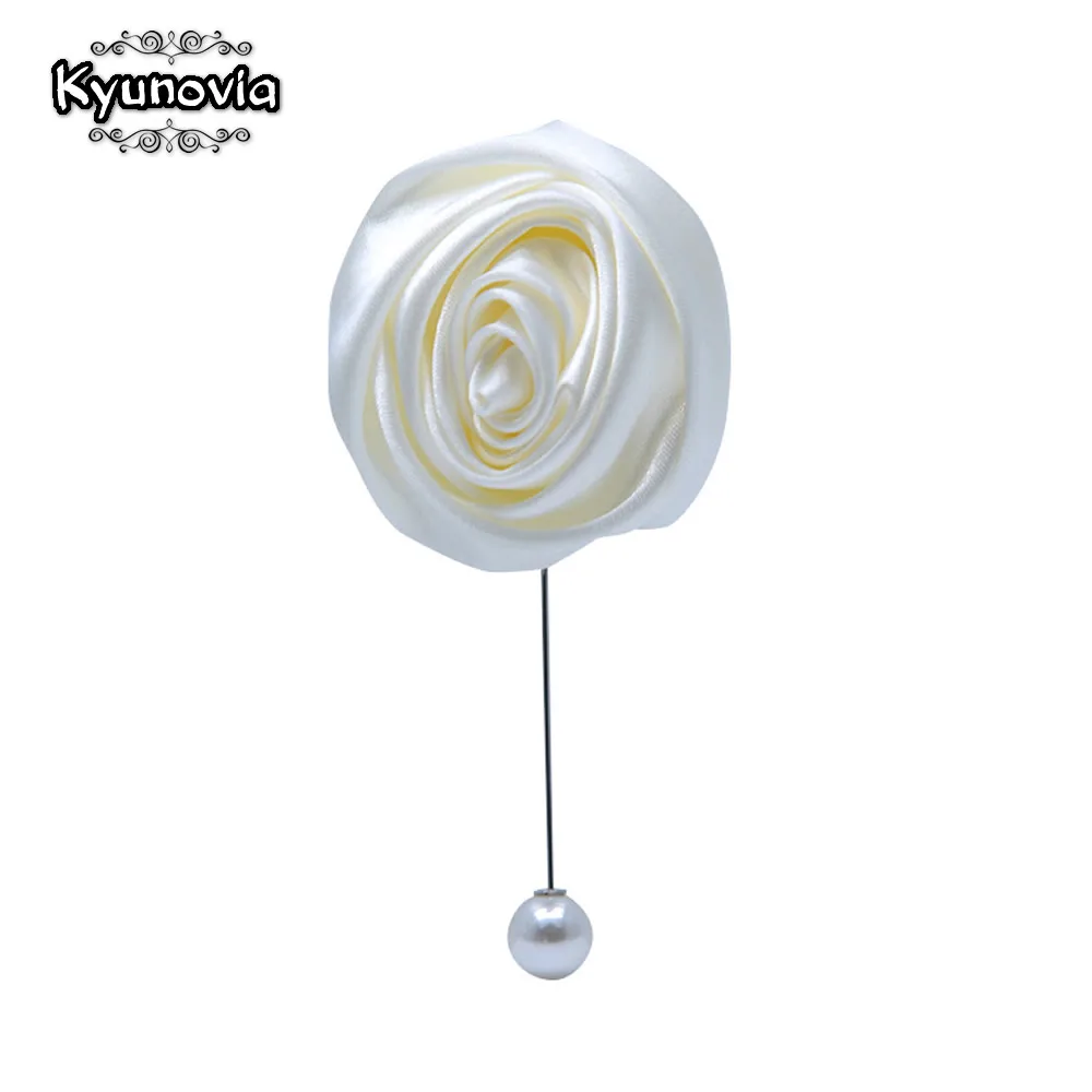 Большая Жемчужная Цветочная Булавка С длинной иглой брошь шелковые розы цветы