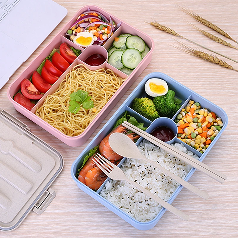 Герметичный Ланч-бокс милый креативный большой емкости Bento box для дома и офиса студенческий Портативный прочный простой детский пищевой контейнер