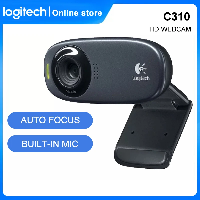 

Logitech C310 HD Webcam HD 720P With Built-in MIC 5MP AutoFocus USB Web Computer Video Conference Camera