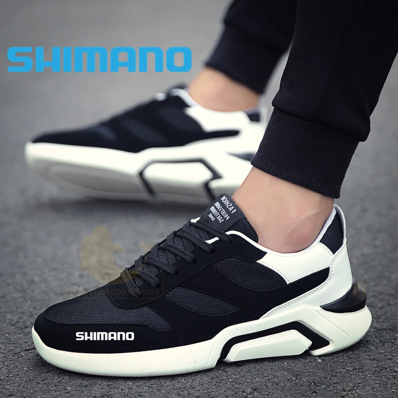 

Кроссовки для рыбалки Shimano, новинка осень 2021, уличные кроссовки для альпинизма и бега, Корейская дышащая мужская модная спортивная обувь для...