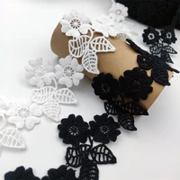 5 cm wide high quality exquisite lace milk silk embroidery ribbon lace trim skirt sewing accessories clothing decorative mater