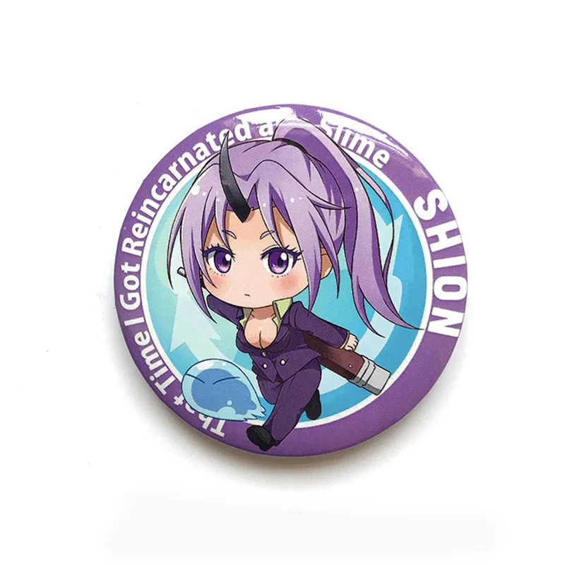 7pcs Anime That Time I Got Reincarnated as a Slime Pin Badge Brooch Pins for Bacg Cosplay Prop Decor Collection Boy Girl Gift | Украшения и