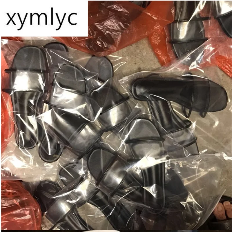 

Summer Sandals Women 2020 Sandals New Flat Heel Rhinestone Shoes Outdoor Beach Slippers Rubber Bottom Non-slip Casual Flip Flop