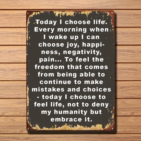 

Large Metal Sign Shabby Chic Inspirational Vintage Decorative Tin Wall Plaque